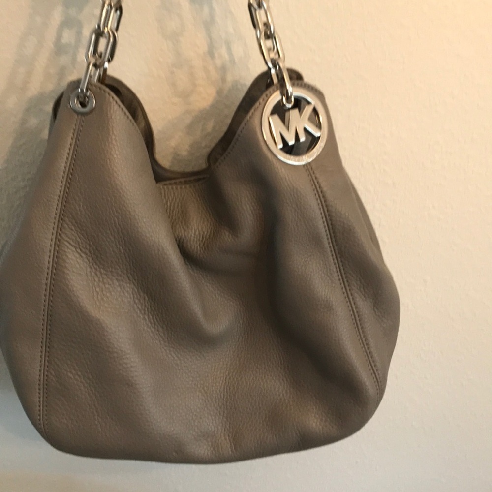 Gray Michael Kors Purse